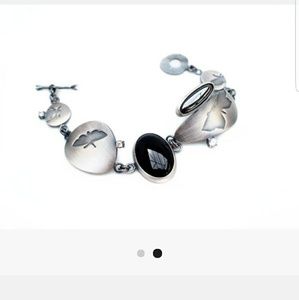 Kesta Creations 925 Silver and Onyx Bracelet